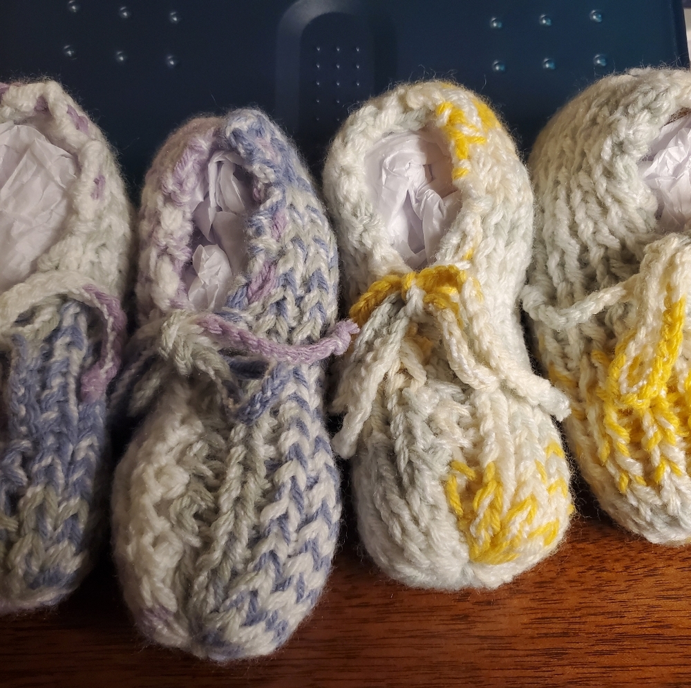 Hand Knit Slippers for Babies & Toddlers